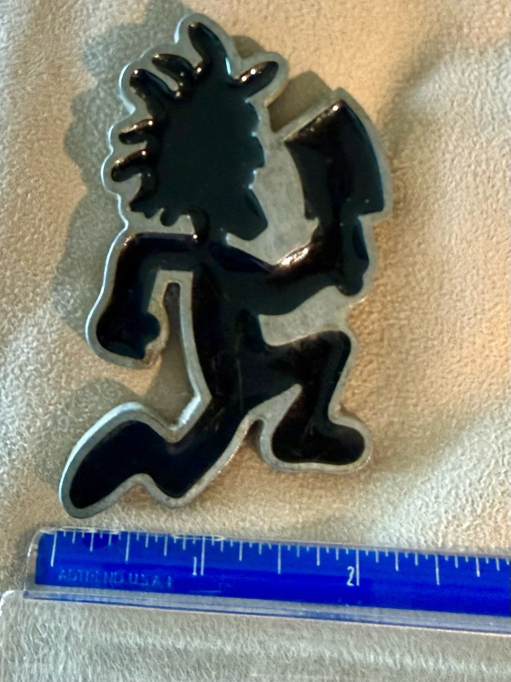 Insane Clown Posee ICP Belt Buckle Hip Hop Running Man with Hatchet Rare!
